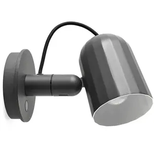 HAY Noc Wall Button applique LED, gris foncéVendu parluminaire