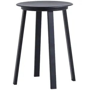 Tabouret en aluminium noir Revolver - HAY pas cher