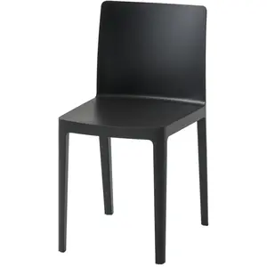 Chaise Élémentaire en plastique noir - HAY pas cher