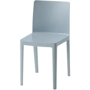 Chaise Élémentaire en plastique bleu gris - HAY pas cher