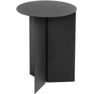 Comparateur de prix : HAY Slit Table Ronde High d'appoint, Acier allié, Noir, 35 cm