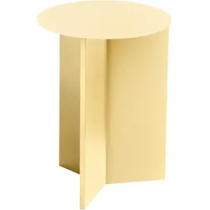 Comparateur de prix : HAY Plateau Rond Haut Table d'appoint, Acier allié, Jaune Clair, 35 cm
