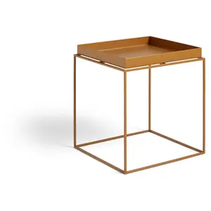 HAY Plateau de Table Medium d'appoint, Acier allié, Caramel, 44 cm pas cher