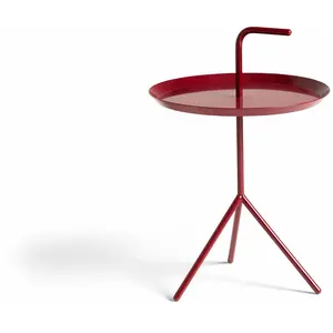 Table d'appoint en métal rouge cerise DLM - HAY pas cher