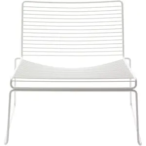 Chaise lounge en métal blanc Hee - HAY pas cher