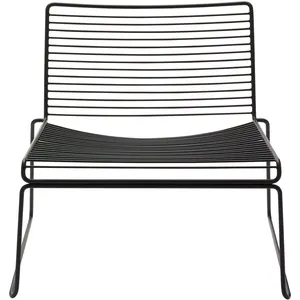 Hay - Fauteuil bas Hee - Noir - Acier laqué - Designer Hee Welling pas cher