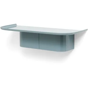 Étagère murale en aluminium bleu océan M Korpus - HAY