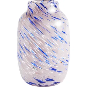 Hay - Vase Splash - L rond - rose clair / bleu  - Multicolore