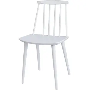 Chaise en bois de hêtre blanche - HAY pas cher