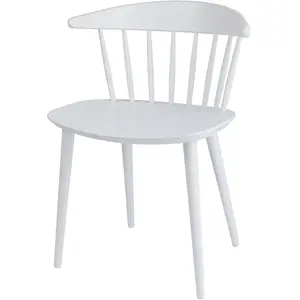 Hay - Chaise FDB Collection - Blanc - Hêtre massif teinté - Designer Jorgen Baekmark pas cher