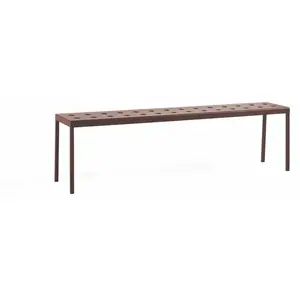 Banc de jardin en acier rouge 165 cm Balcony - HAY pas cher