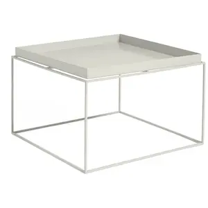 Table basse carrée en métal gris 60 x 60 x 39 cm Tray - HAY pas cher