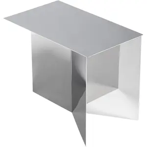 Table basse oblong en acier effet miroir Slit - HAY pas cher