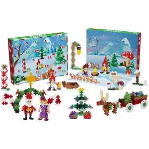 Plus-Plus 3973 Calendrier de l'Avent créatif, 24 petites portes + 1 po...