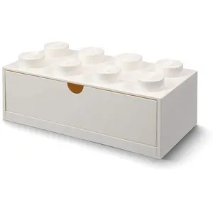 Comparateur de prix : LEGO Autre Brique 8 tenons avec tiroir - blanc 5006877