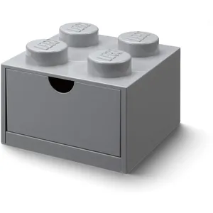 Comparateur de prix : LEGO Autre Brique 4 tenons avec tiroir - gris 5006875