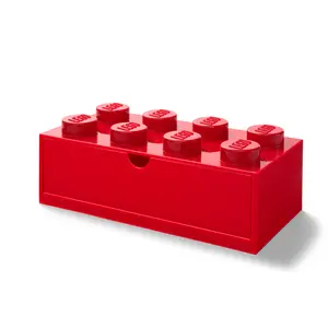 Comparateur de prix : LEGO tiroir de bureau 8 plots 15,8 x 31,6 cm polypropylène rouge