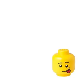 Comparateur de prix : Room Copenhagen LEGO tête de boîte de rangement Silly large 24 x 27 cm polypropylène jaune
