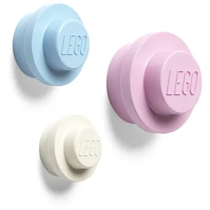 Comparateur de prix : LEGO Autre Lot de porte-manteaux - blanc, bleu clair et rose 5006139