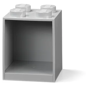 Comparateur de prix : Room Copenhagen Rangements Lego - Étagère En Forme De Brique À 4 Tenons - Gris - 5007283