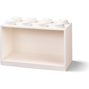 Comparateur de prix : Room Copenhagen Étagère Brique 8 Boutons Lego, Blanc