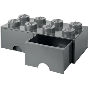 Comparateur de prix : Room Copenhagen LEGO pierre de rangement avec tiroirs 8 tenons 50 x 18 cm PP gris