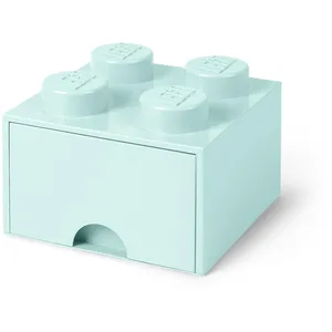 Comparateur de prix : Lego Brique bleu clair aqua de rangement LEGO à tiroir et à 4 tenons