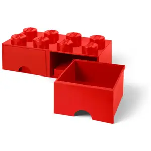 Comparateur de prix : LEGO Autre Brique rouge de rangement LEGO à tiroir 8 tenons 5006131
