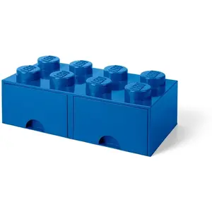 Comparateur de prix : LEGO pierre de rangement avec tiroirs 8 tenons 50 x 18 cm PP bleu