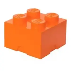 Comparateur de prix : Lego Brique de rangement 4 plots, Boîte de rangement empilable, 5,7 l, orange