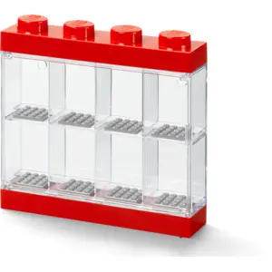 Comparateur de prix : LEGO vitrine 8 mini figurines 19,1 x 18,4 cm polypropylène rouge