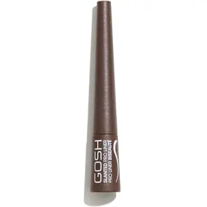 Eyeliner biseauté waterproof n°03 Marron matt Slanted Pro Liner GOSH pas cher