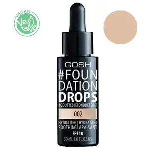 Gosh Copenhagen - #Foundation Drops Fond de teint 30 ml Nude unisex pas cher