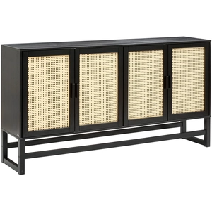 Loft24 Buffet avec 4 portes en pin expresso pas cher