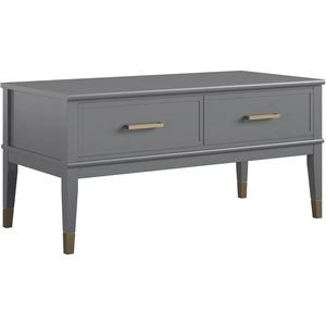 Comparateur de prix : COSMOLIVING BY COSMOPOLITAN Westerleigh - Table basse avec plateau relevable en aggloméré gris