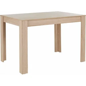 Loft24 Table à manger en effet chêne 6 personnes L120 pas cher