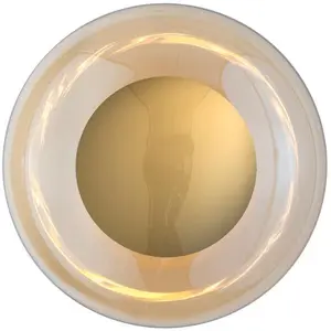 Ebb & Flow HORIZON SURFACE-Applique murale Verre soufflé Ø36cm DoréVendu parluminaire