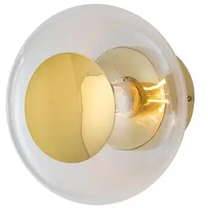 Comparateur de prix : Ebb & Flow HORIZON SURFACE-Applique murale Verre soufflé Ø21cm Transparent