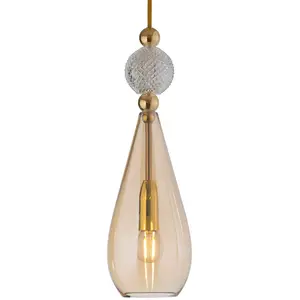 EBB & FLOW Smykke M or crystal check ball gold