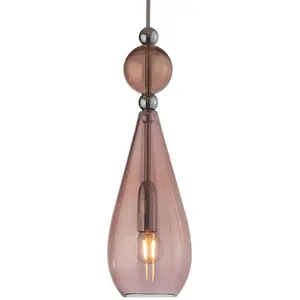 EBB & FLOW Smykke suspension argenté, brun-rosé