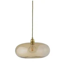 EBB & FLOW Horizon suspension fumée dorée Ø 36 cm