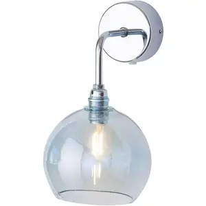 EBB & FLOW Rowan applique argent abat-jour topazeVendu parluminaire