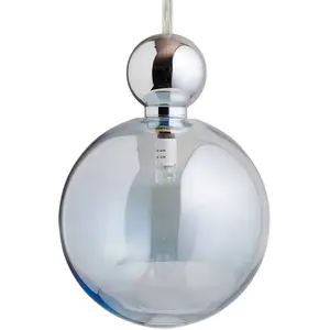 EBB & FLOW Uva L suspension, argenté, topaze