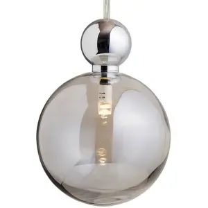EBB & FLOW Uva L suspension, argenté, gris fumé pas cher