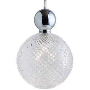EBB & FLOW Uva L Balls suspendues argent clair mini check