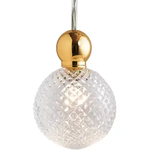 EBB & FLOW Uva M Balls suspendues or clair mini check