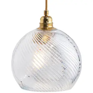 EBB & FLOW Rowan suspension or/cristal Ø 22 cm
