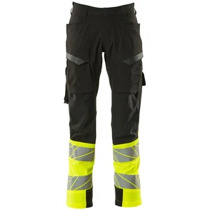 Mascot Accelerate Safe 19379 Big Thigh Pockets Work Pants Noir 68 / 32 pas cher