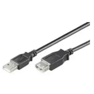 Microconnect USB2.0, M/F, 0.3m câble USB 0,3 m 2.0 USB A Noir pas cher