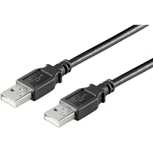 MicroConnect USB 2.0 - Câble USB - USB (M) pour USB (M) - USB 2.0 - 10 cm - noir pas cher